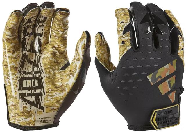 【新品】アディダス アディゼロ 13 アメフト グローブ Ｍ　BLK/Camo アディダス アディゼロ 13 アメフト グローブ M BLK/Camo