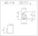 AZ-116（セミエアータイト）1m 剣タイプ ホクシヨー １〜５０Ｍまでご希望の長さでお買い求め出来ます ごむの森