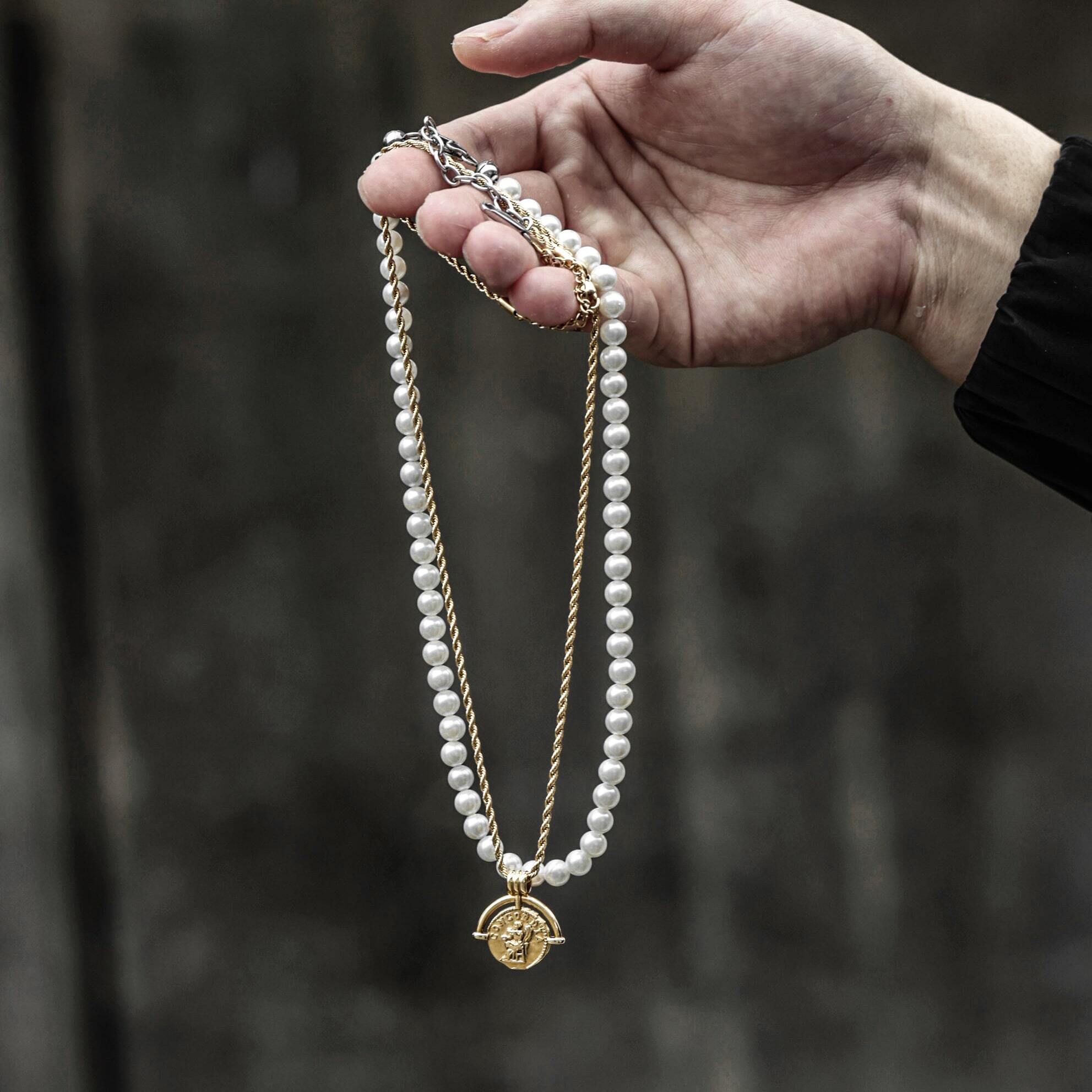 316L pearl necklace #N79 | loseford 316L pearl necklace #N79 | loseford