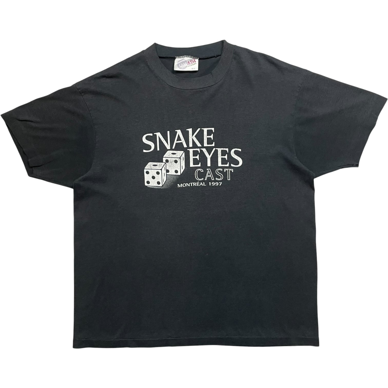《L》スネーク・アイズ ムービーTシャツ フロントプリント シングルステッチ ブラック 90年代 vintage no.10227