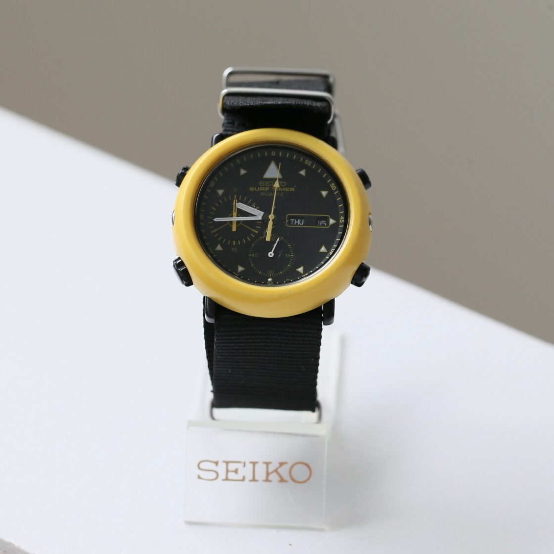 イエローベゼル SEIKO SURF TIMER セイコー サーフタイマー 稼動品 