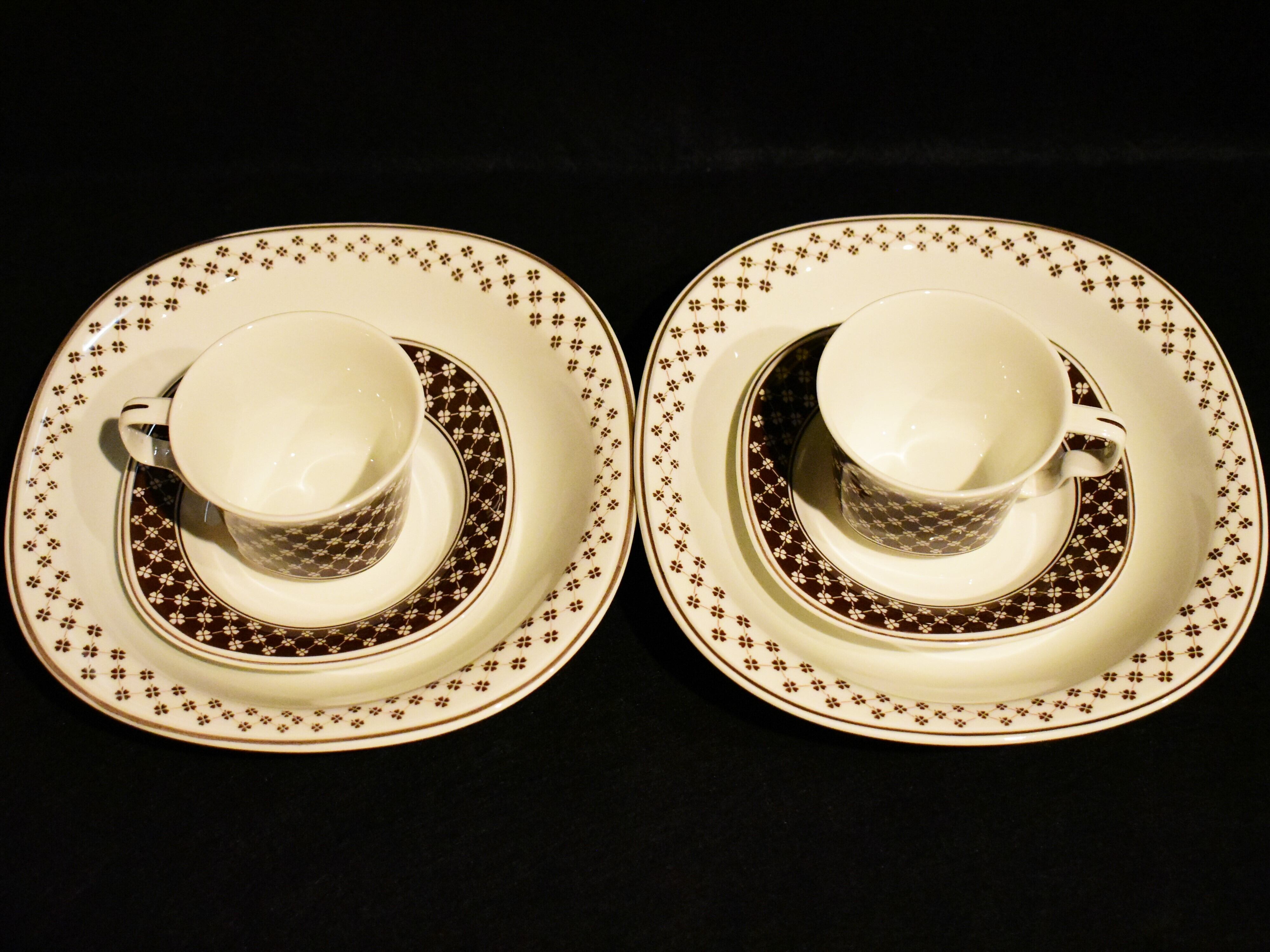 日本☆ノリタケ☆Versatone カップ・ソーサー・ボウル6点セット