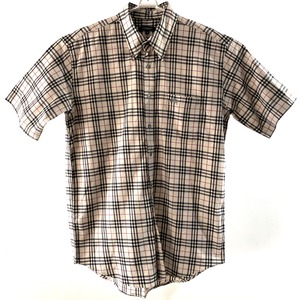 Vintage Burberry Shirts Nova Check / ヴィンテージ バーバリー 半袖シャツ ノバチェック柄