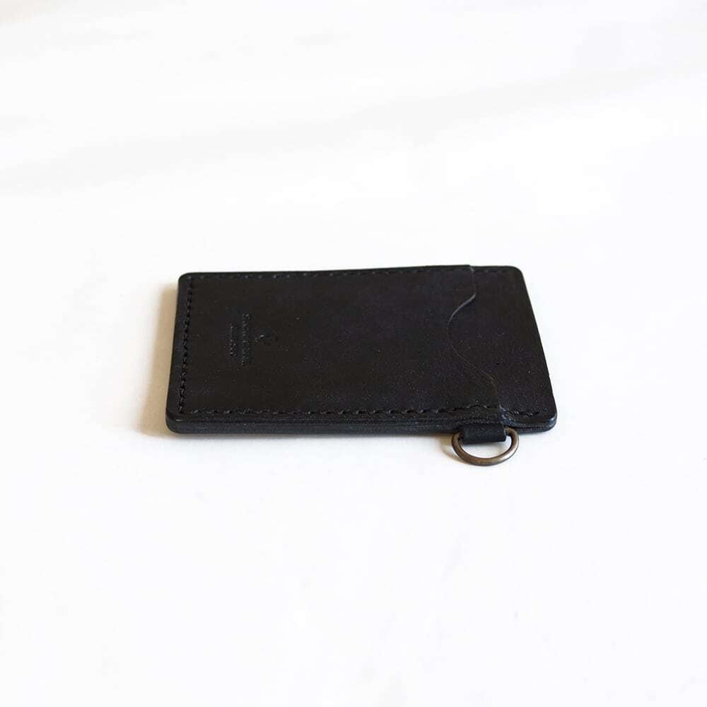 入れたまま使える ICカードケース【ブラック】 | 革小物ブランド
