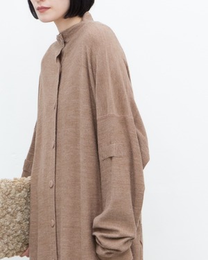 1980s MAGGY CALHOUN - wide silhouette knit coat