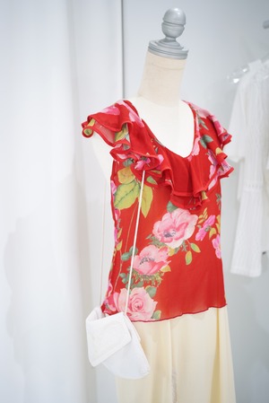 frill holter neck tops