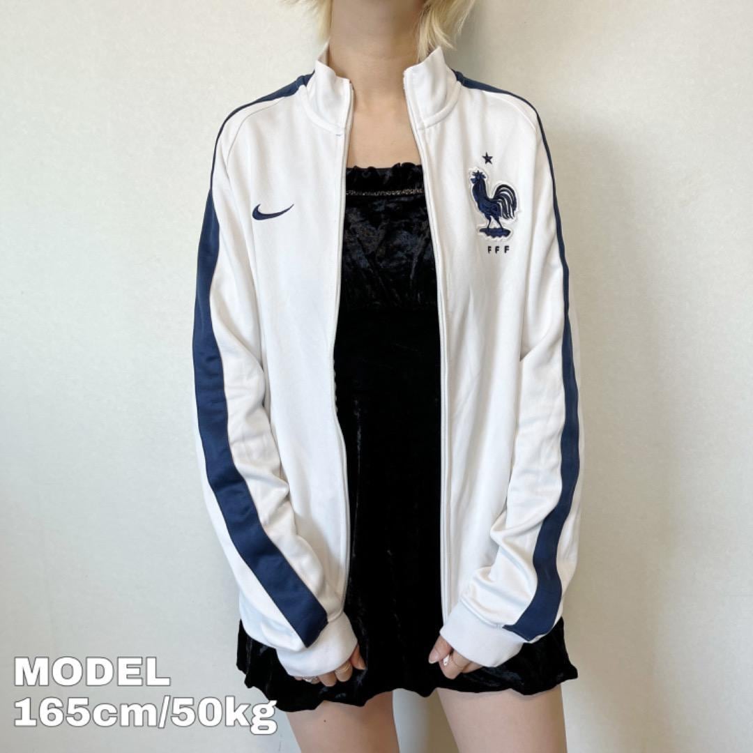 NIKE ナイキ トラックジャケット フランス サッカー S 白 紺 10399 | fuufu