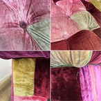 HALO BENSINGTON 2P SOFA ハロー ベンジントン 2P ソファ VELVET PATCHWORK BOHEM ベルベット パッチワーク 二人掛けソファ ヴィンテージ風【中古】【400サイズ】