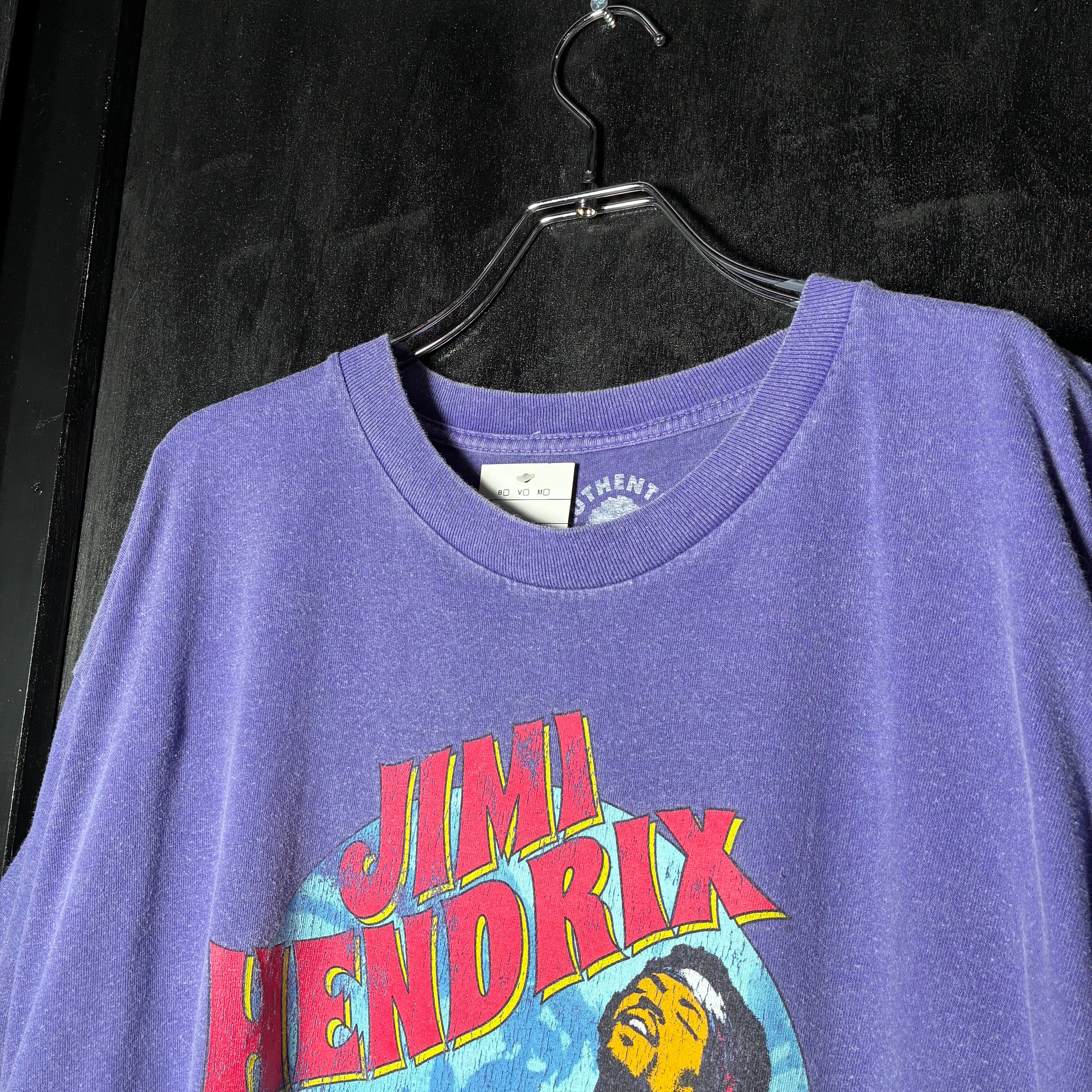 JIMI HENDRIX ロックTシャツ ジミヘン ミュージックTシャツ 紫XL