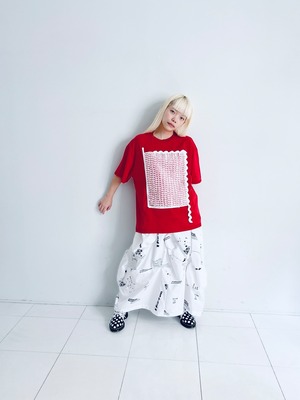 HAND-DRAWN Pt. BEAR FEELS SOLID SKIRT【ANOTHER COLOR】/ F2