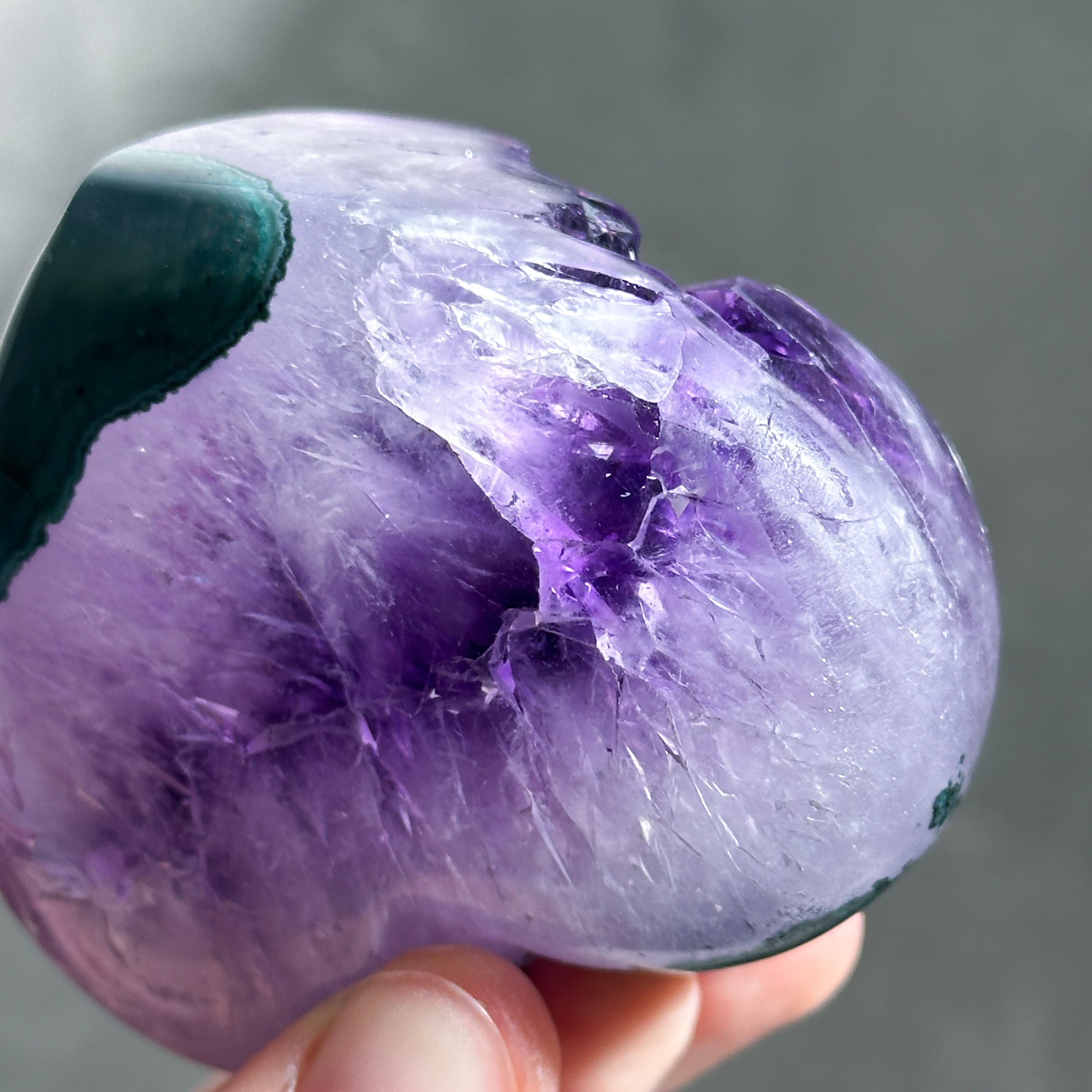 ウルグアイ産アメジスト ハート13◇ Amethyst ◇天然石・鉱石