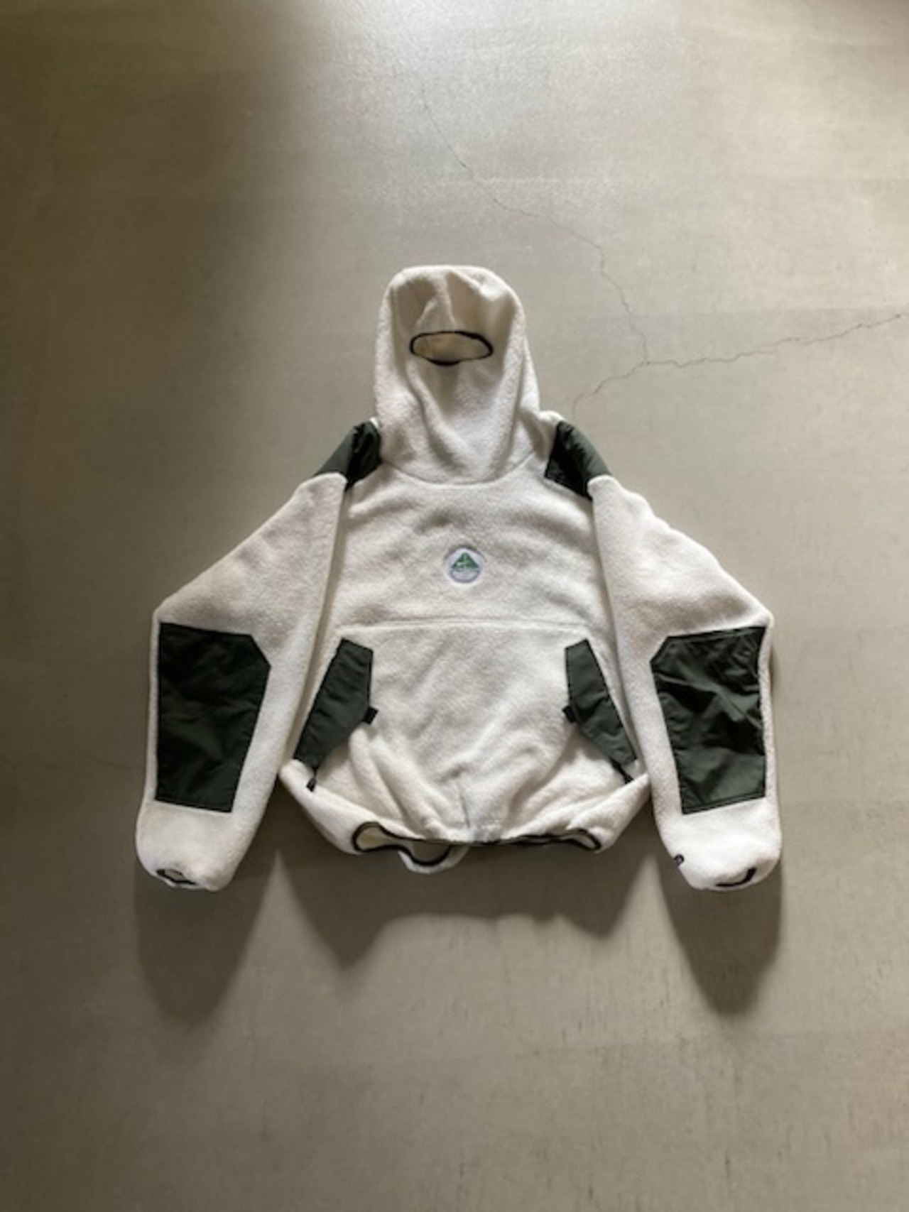 ホワイト×オリーブ L：Nike acg ナイキacg NINJA ニンジャ フリース 