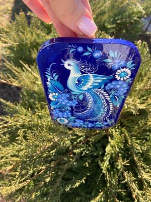 ペトリキウカ塗り　木製ボード　ティモシェンコ作　インテリア