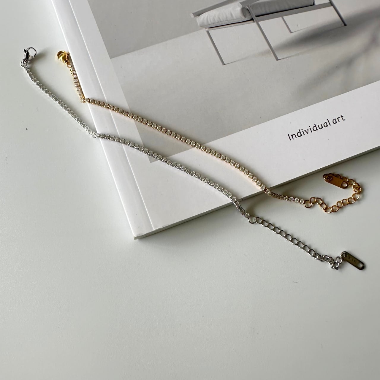 ジルコニア ブレスレット glitter チェーン シルバー ジュエリー キラ Glitter Bracelet【キラキラ ブレスレット】 | so4store