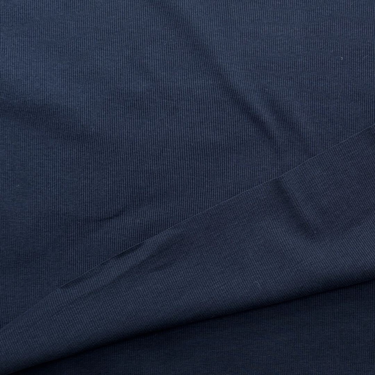★TC615◆3m◆綿100%フライスニット生地◆ネイビー