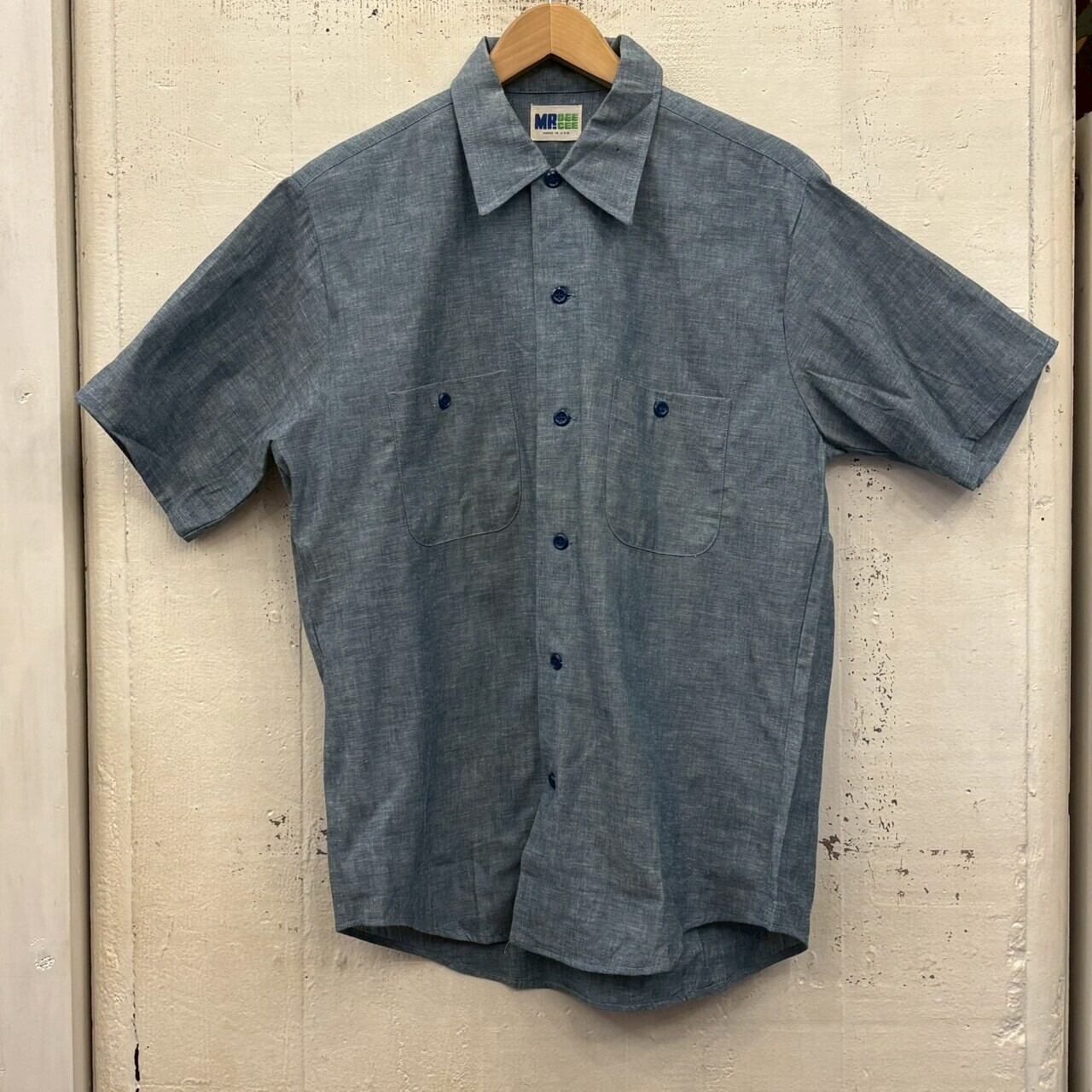 NOS 70s Shambray Short Sleeve Shirt | PAY ID