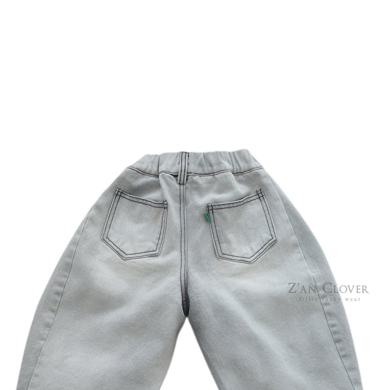 [Z’AN CLOVER] D-Line Damage Denim Pants / [지안클로버] D라인데미지데님팬츠