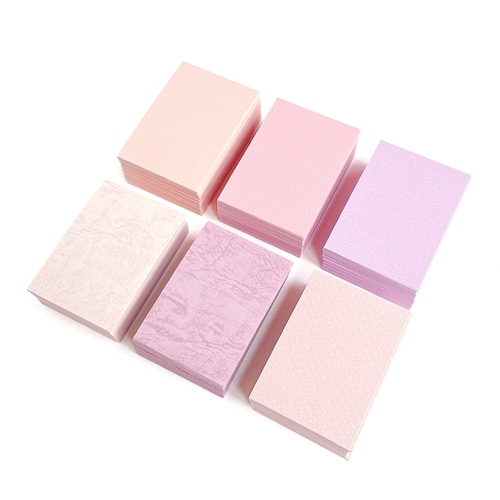 ピンクいろのカード　無地カード　47×67mm（50枚）桜　くすみピンク pink 桃　ばら　A098