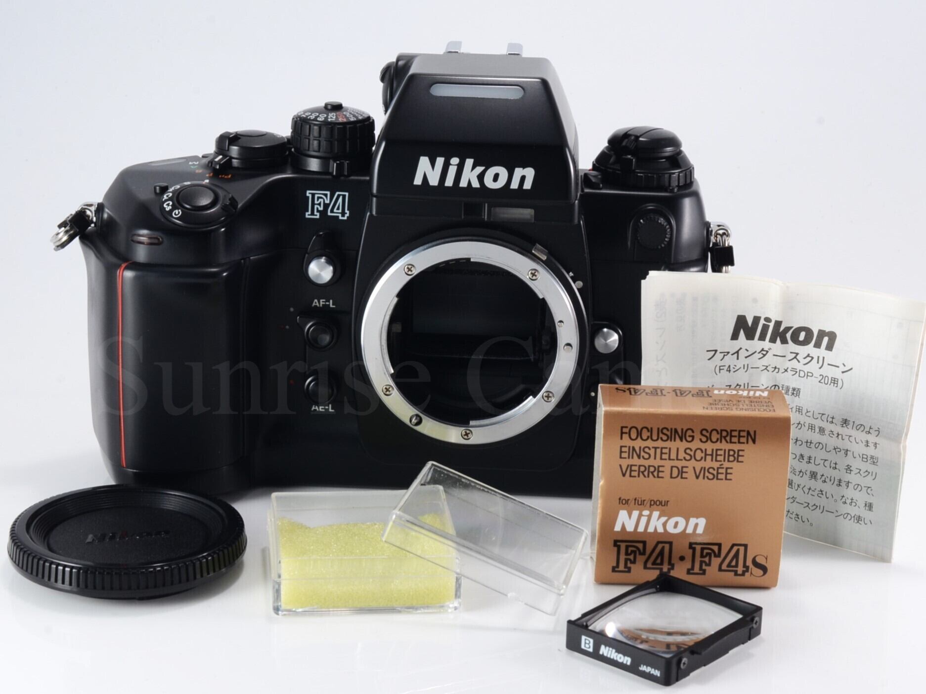 Nikon F4 ボディ 方眼マットスクリーン（E） / マットスクリーン（B