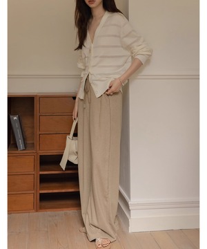 ストレート◆カジュアルワイドレッグパンツ【p-20244】