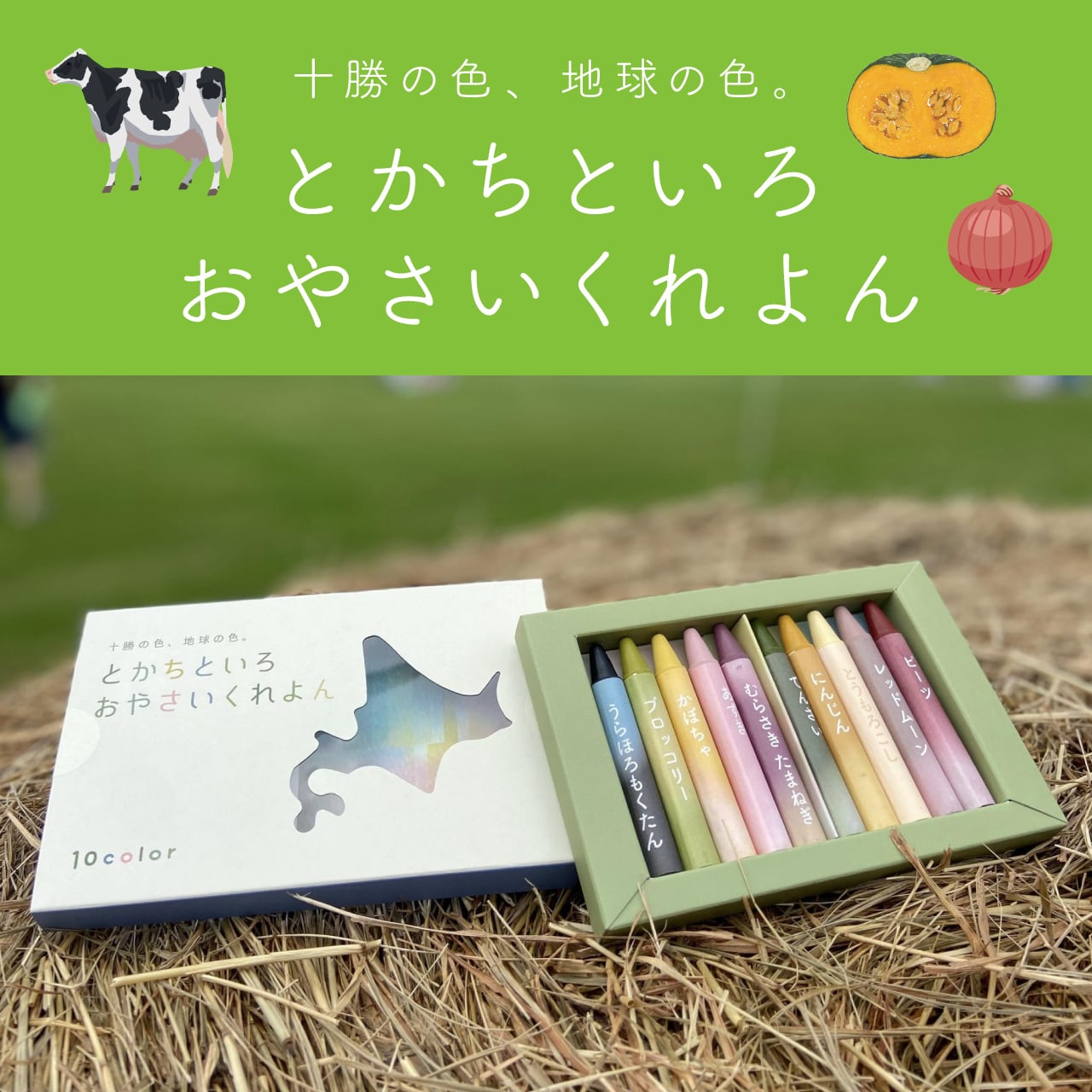 【北海道 十勝野菜版】とかちといろおやさいくれよん