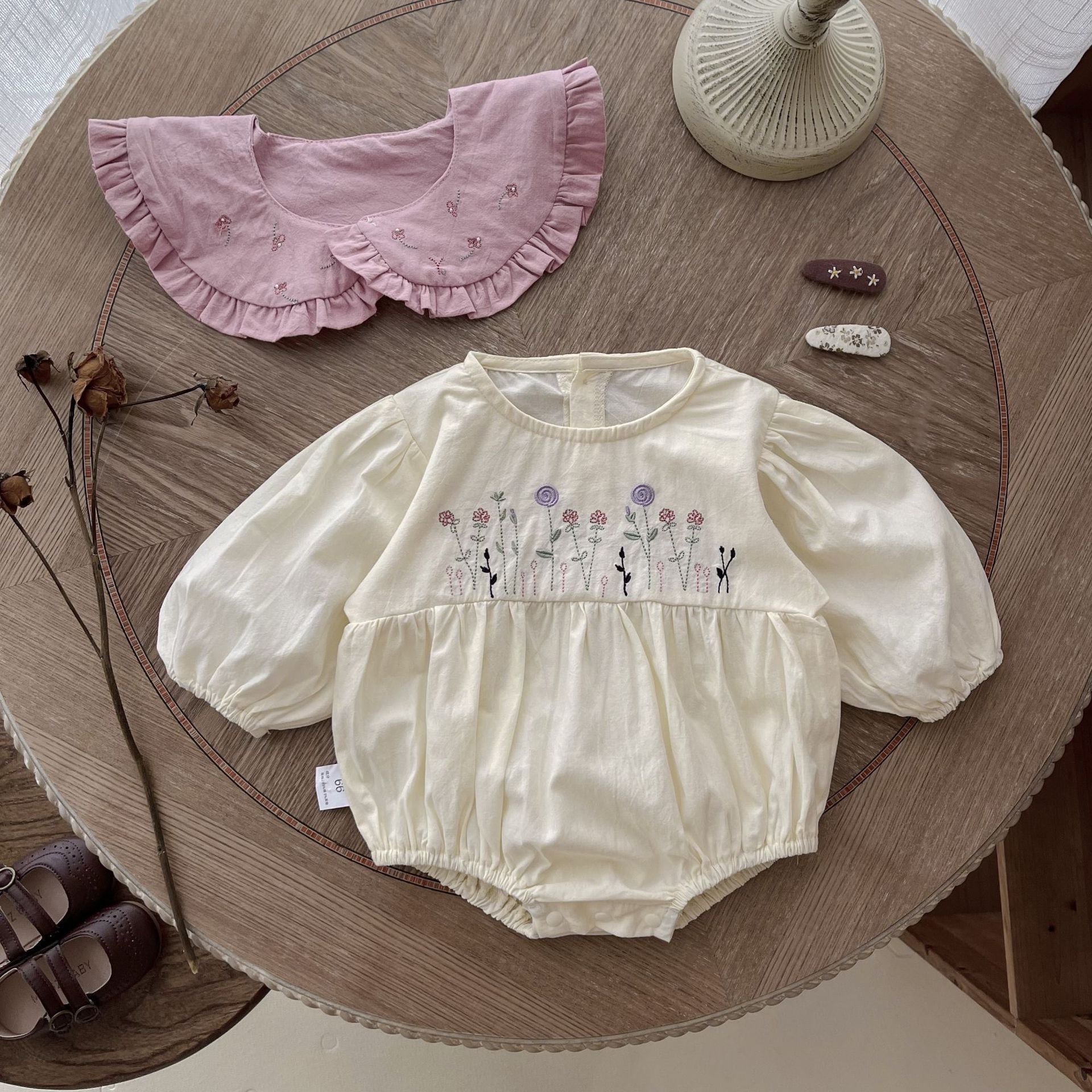 ロンパース あかちゃん 80 花 花柄 フラワー 女の子 ピンク 買い漁り