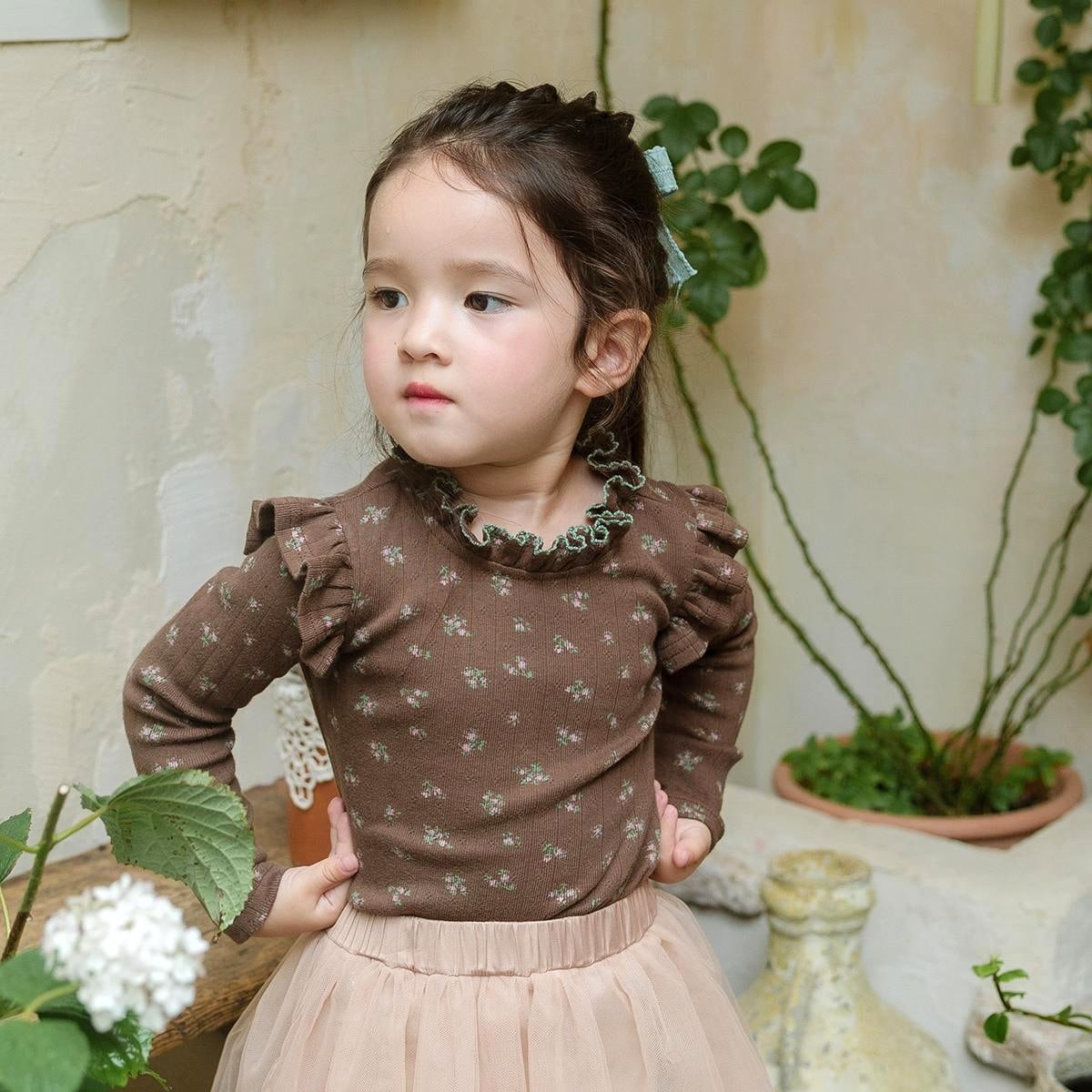 即納t»ブラウン 7号 (95~105 サイズ)«puella flo» フィアットトップス