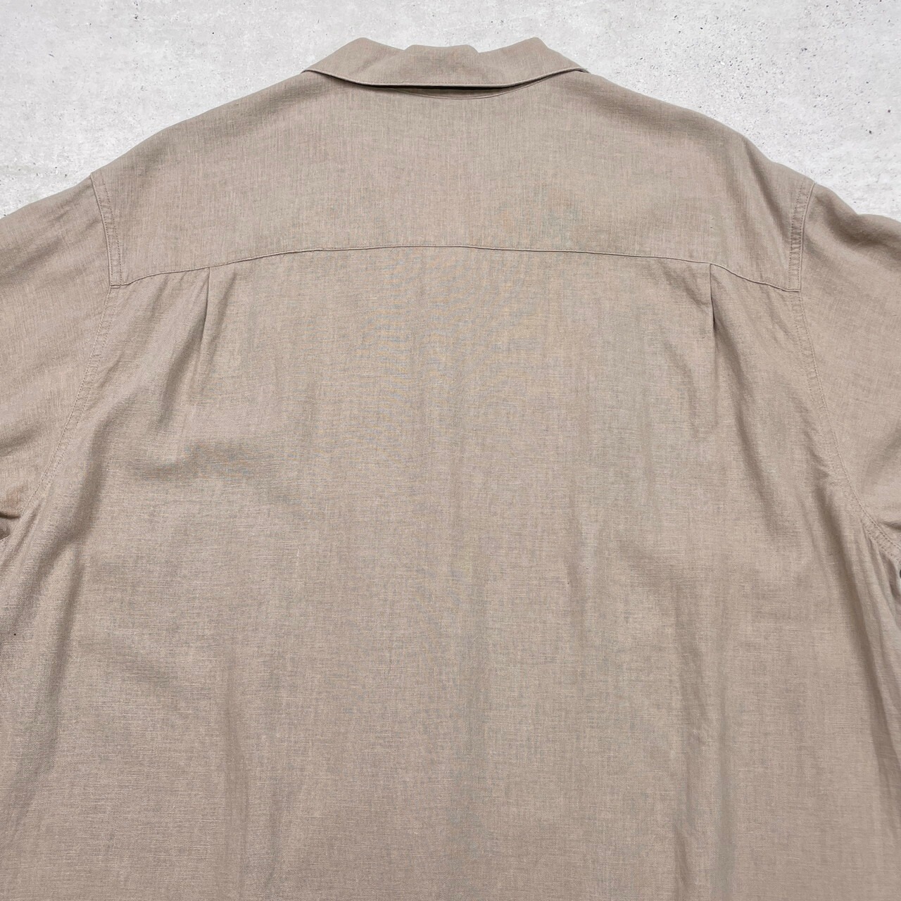 90年代 haggar ハガー 開襟シャツ オープンカラーシャツ リネン 