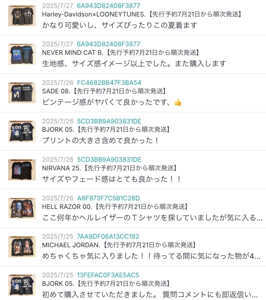 お客様からのレビューを一覧にまとめました | ヴィンテージサプライヤー