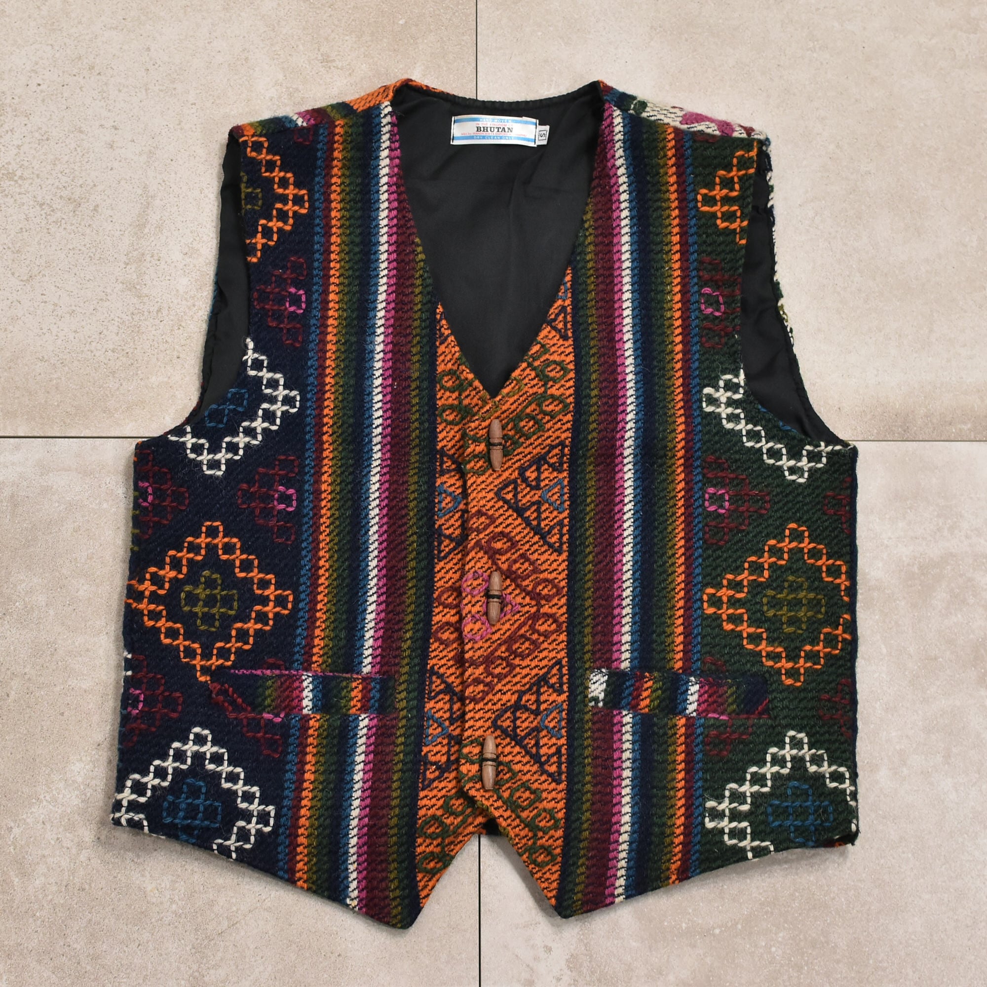 Vintage ハンドメイド花柄 幾何学模様パッチワークリバーシブルキルト