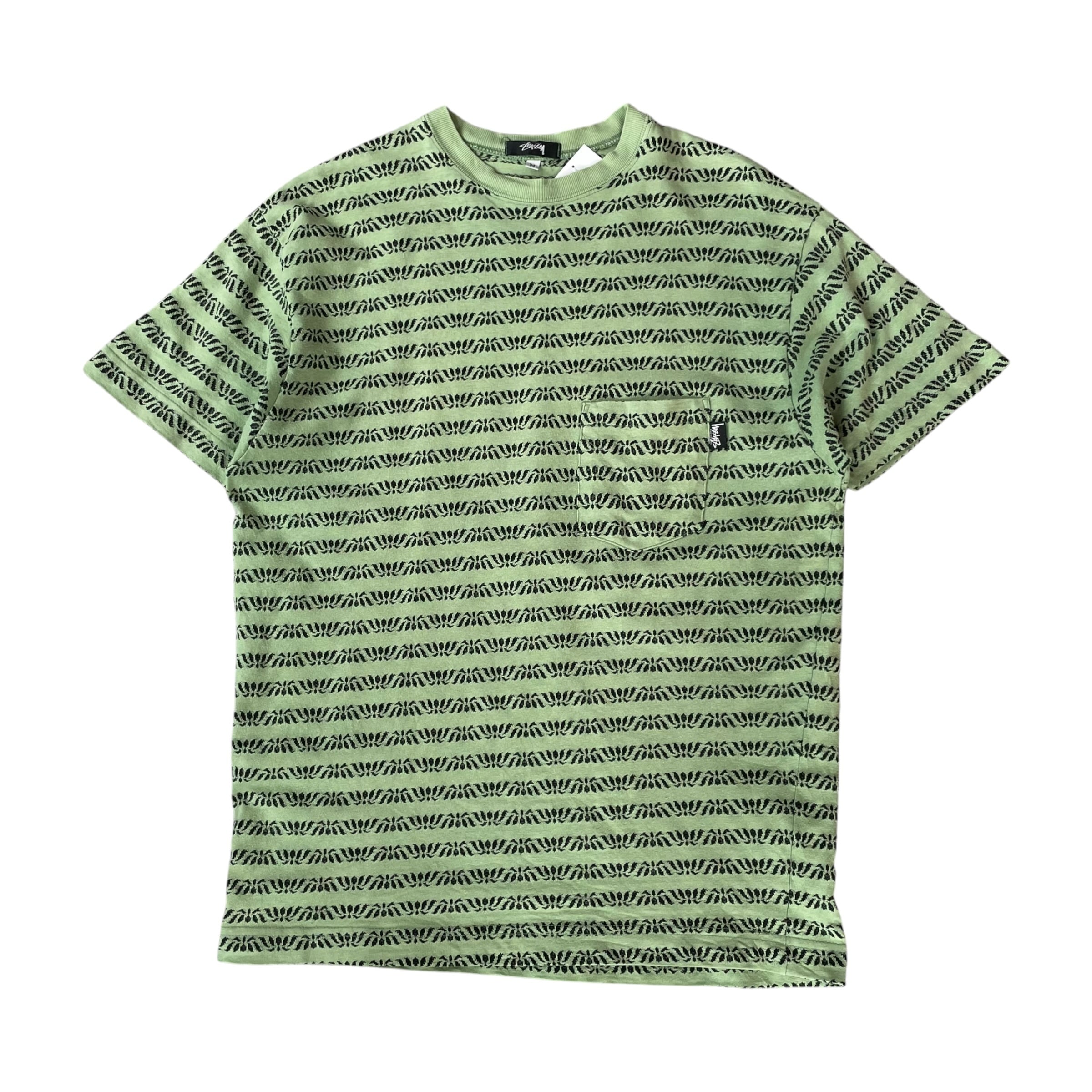 Special!! 1980s Stussy "LEAF" Jaguard Pocket T-shirt