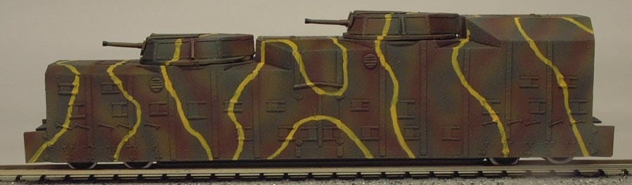 ＪＰ－0561 94式装甲列車　4号車（火砲車　丙） Type 94 Armored train　Ｗａｇｇｏｎ-4 7,5Cm AA Gun Hei  日本　1/144　塗装済み完成品 | アトリエ　インフィニティー powered by BASE