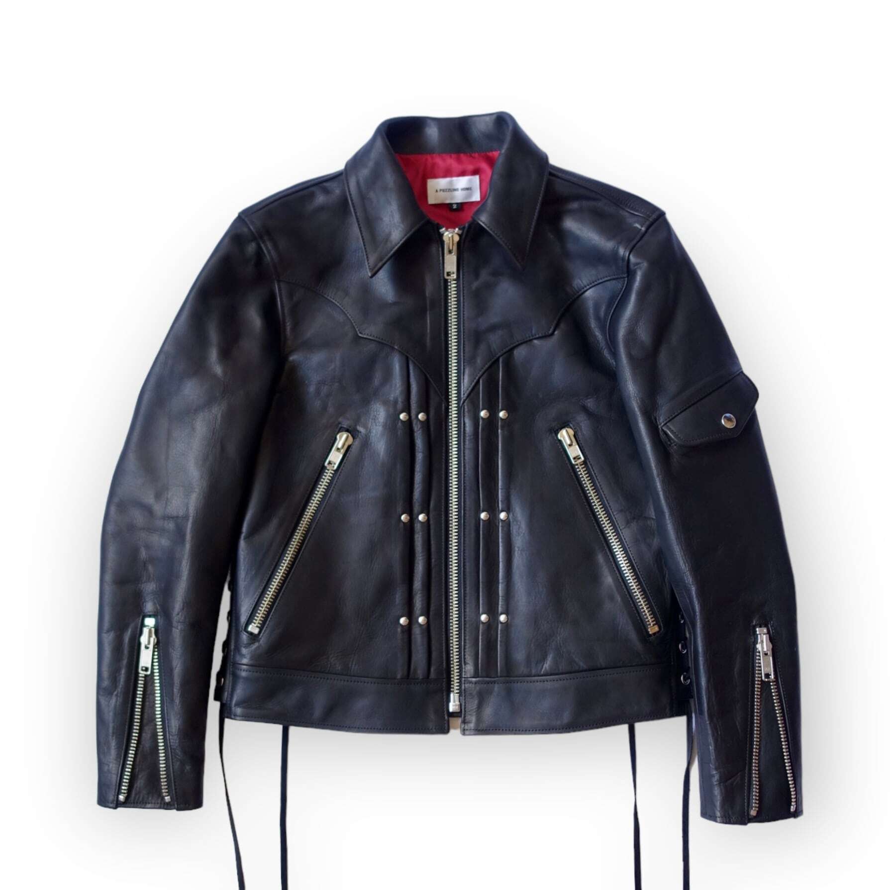 WESTERN STYLE SINGLE RIDERS JACKET - black | BOP Select&Vintage