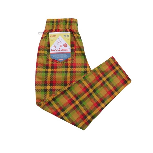 COOKMAN (クックマン) Chef Pants (シェフパンツ) バーガーチェック 231-93808