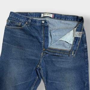 LEVI'S 505 デニム ジーンズ ジーパン W38L30 メキシコ製 ビッグサイズ ダボパン レギュラーフィット リーバイス 濃紺 インディゴ US古着