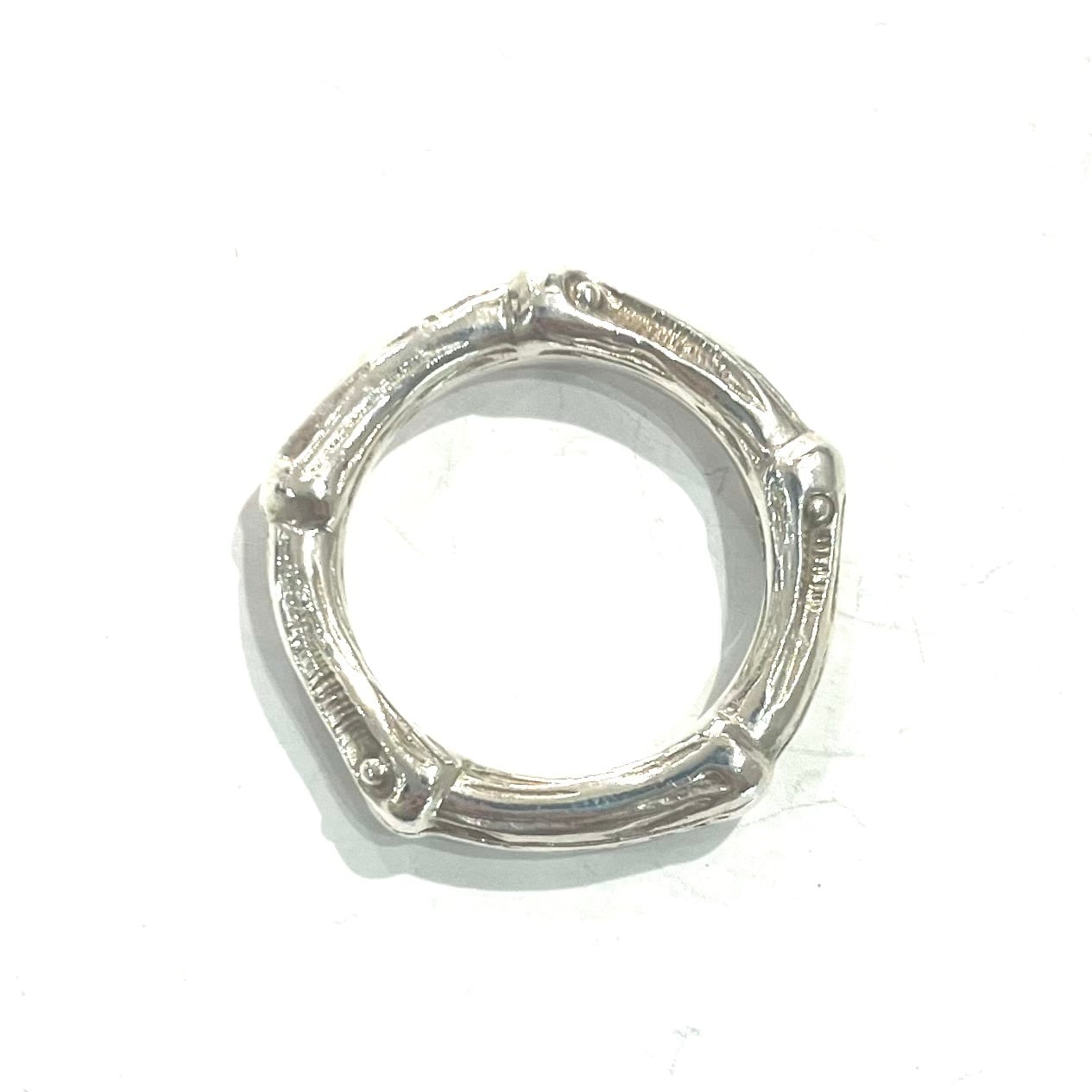 TIFFANY&CO.】2166 TIFFANY &CO バンブーリング 14-15号／シルバー925