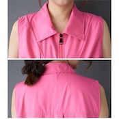 フロントジップ ギャザー ワンピース 30154