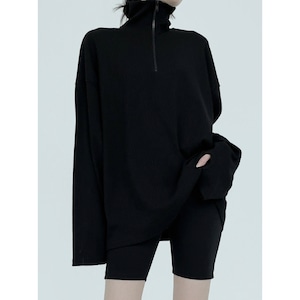 [MNEM] zip-up warmer knit tee 正規品 韓国ブランド 韓国通販 韓国代行 韓国ファッション トップス ニット