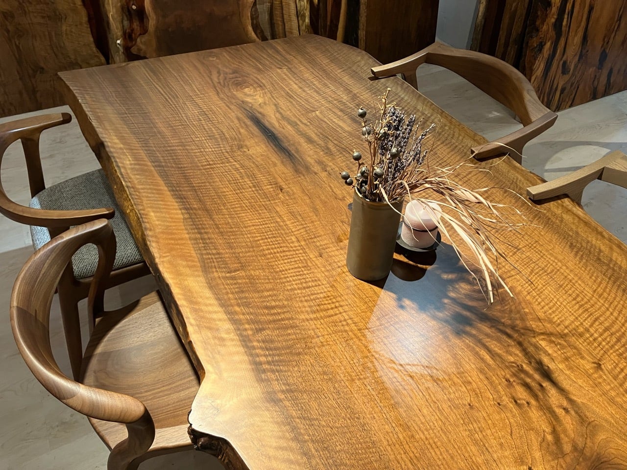 Premium】ウォールナット_2100×900-930-900×60_青山店_テーブル天板/一