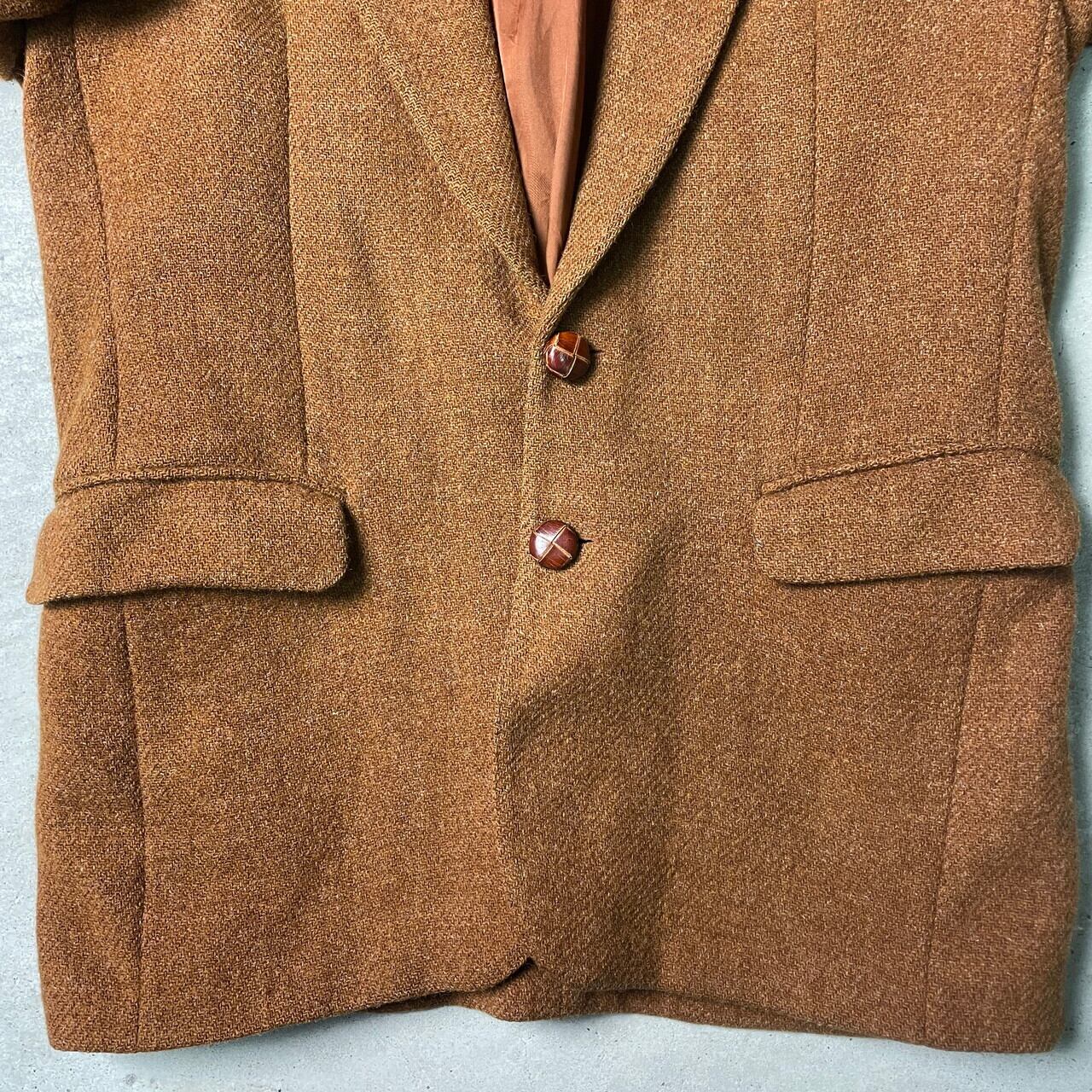 90年代 フランス製 HARRIS TWEED ハリスツイード ウールテーラード