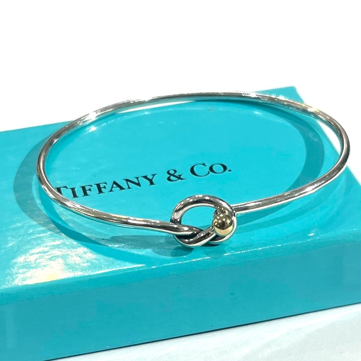 TIFFANY&CO. 】2912 K18 silver925 ラブノットブレスレット