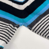 BURBERRY BLACK LABEL バーバリーブラックレーベル ボーダー タートルネック ニット  セーター 2/ブルー系 メンズ