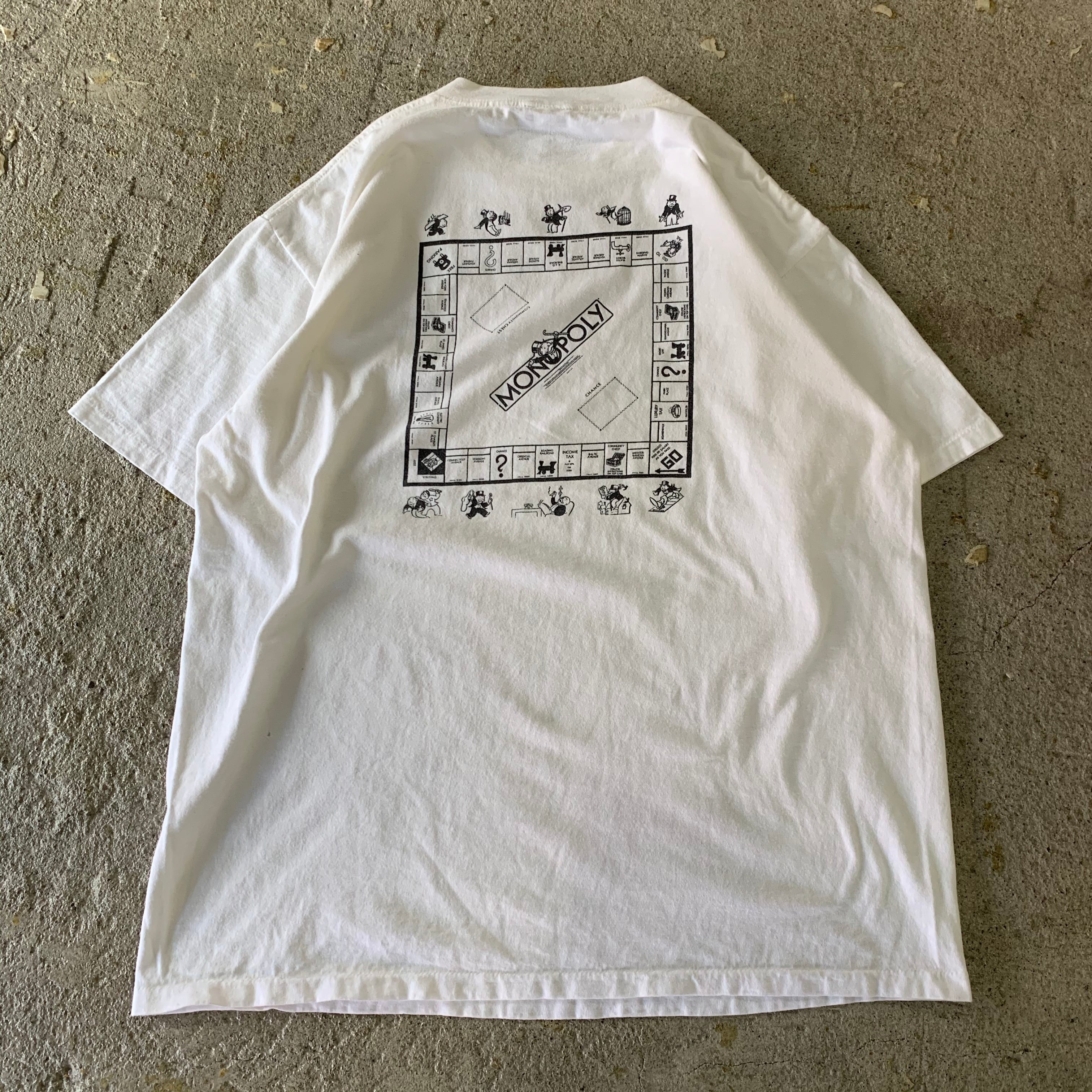 90s USA製 MONOPOLY モノポリー シングル Tシャツ XLホワイト 90s MONOPOLY T-shirt | What'z up