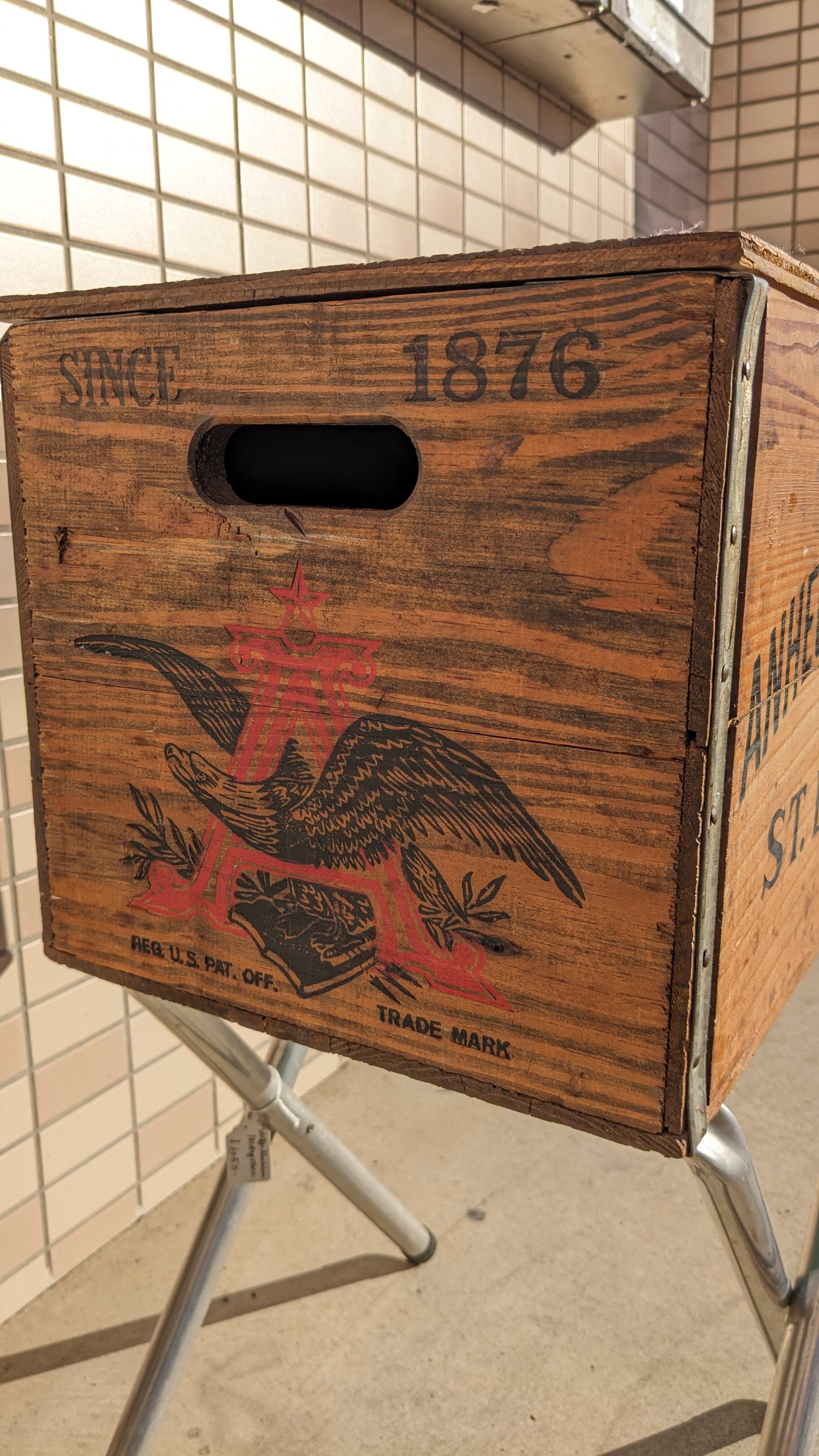 Vintage Budwiser Crate Wood Box ビンテージ バドワイザー ウッド