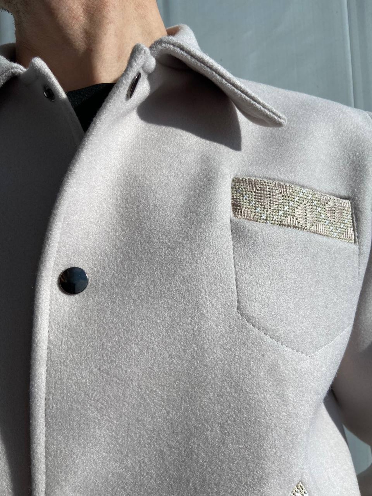 ウクライナ産カシミヤ手刺繍ジャケット シルク刺繍　ユニセックス - 11