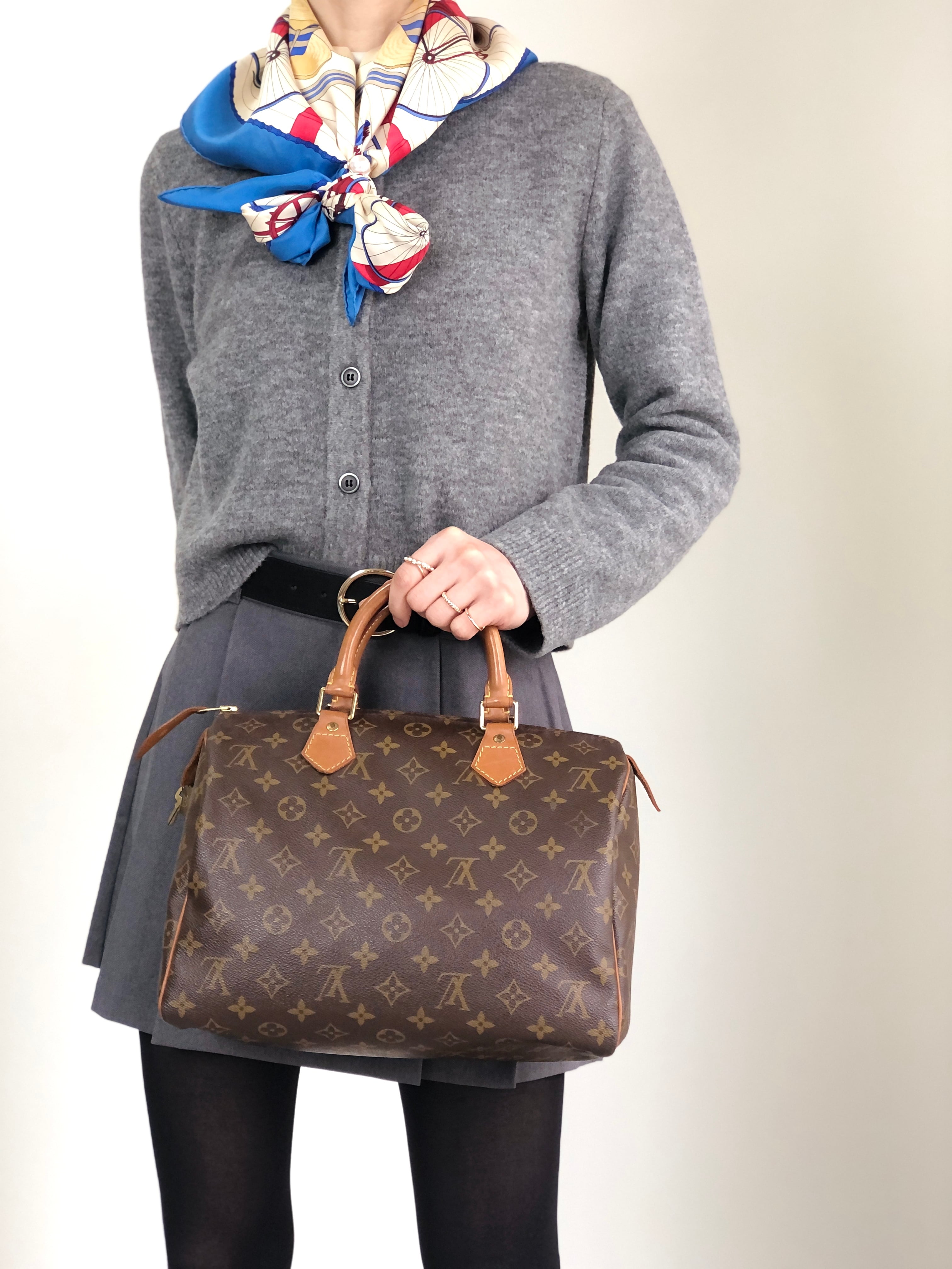 LOUIS VUITTON ルイヴィトン スピーディ30 モノグラム ハンドバッグ