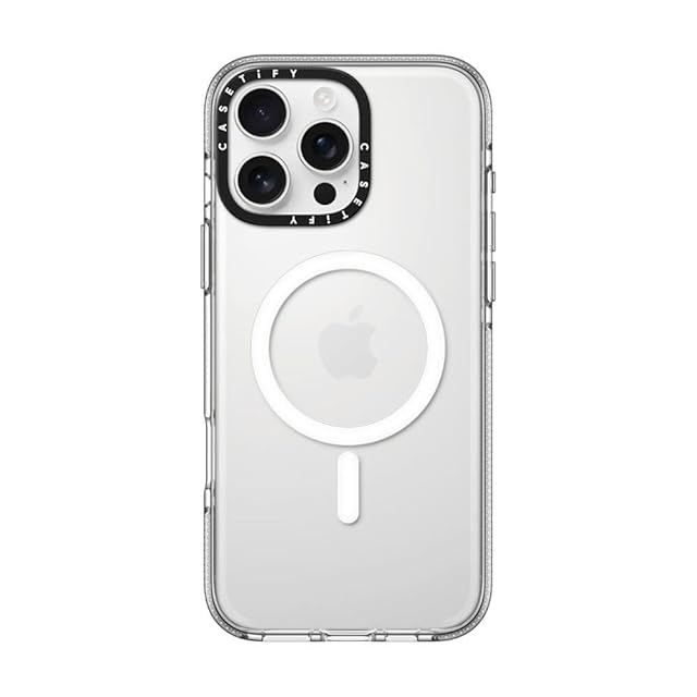 CASETiFY iPhone16ProMAX用クリアケース MagSafe対応 CASETiFY クリア MagSafe 対応 iPhone 16 Pro Max ケース [黄変なし