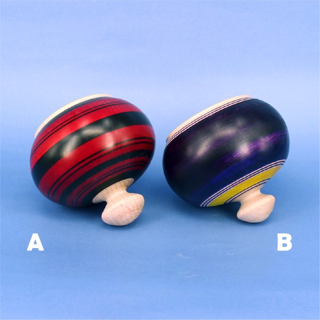 《 津軽系・小島利夏 工人 》ずぐり独楽（こま）　3寸