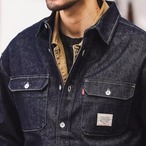 Denim Shirt Jacket Oversized Work Jacket ◇H0526