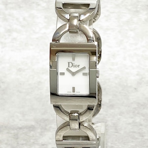 Christian Dior ディオール D78-109 マリス クォーツ SS ホワイトシェル文字盤 腕時計 レディース 4108-202111